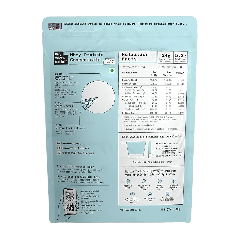 Only What's Needed Whey Protein